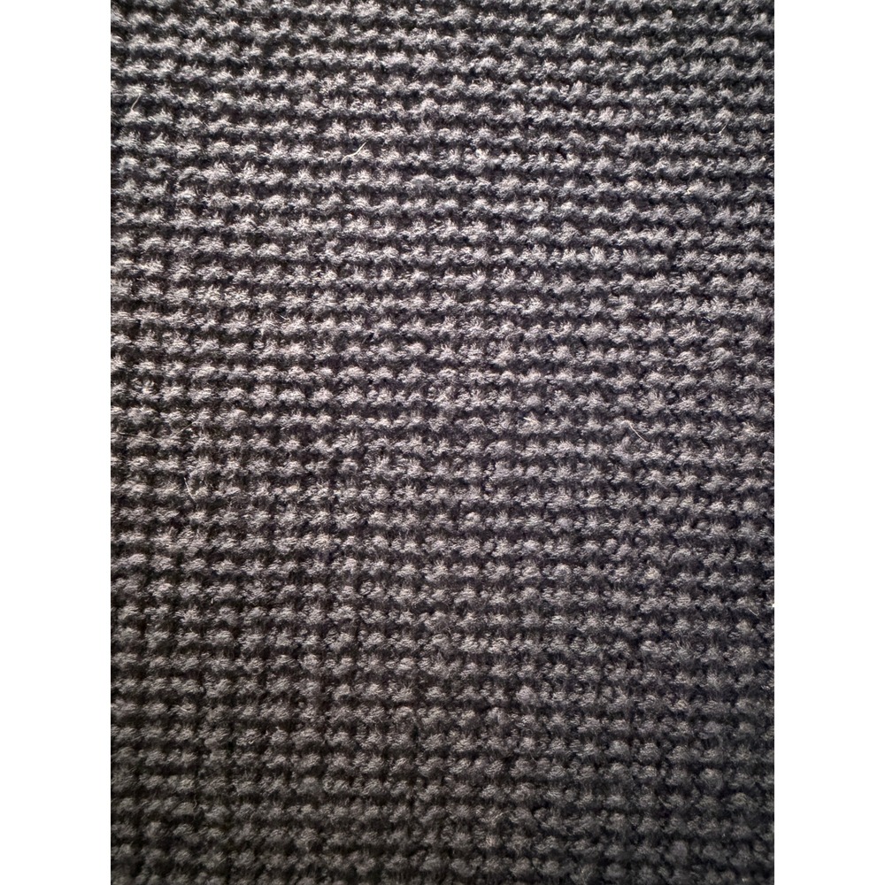Madewell Navy Blue Waffle Knit Button Back Short Sleeve Sweater Top Size L - Picture 4 of 8